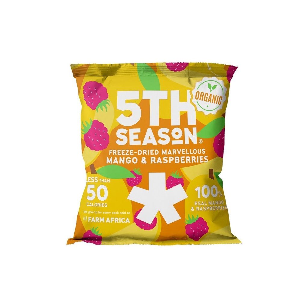 5TH Season Organic Mango and Raspberry Bites 14g